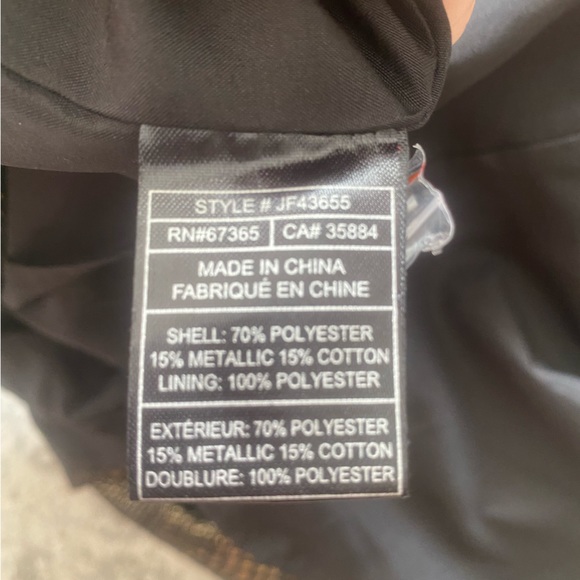 Jack by BB Dakota Bronze Piccolo Romper Metallic Black and Gold - Picture 8 of 11